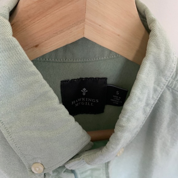 LIGHT GREEN OXFORD SHIRT - Picture 2 of 2